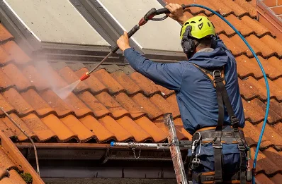 Démoussage et hydrofuge de toiture à Mérignies